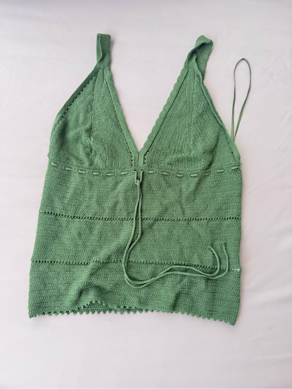 Zara green knit top